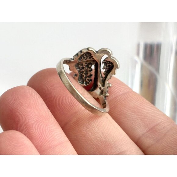 Wheeler Manufacturing Grapevine Modernist Sterling Silver Vintage Ring - sz 9.25 - Picture 12 of 16